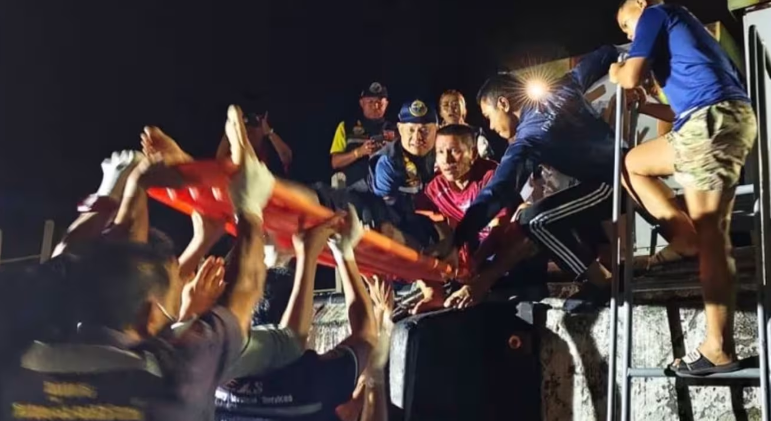 Four Thai crew members of a fishing vessel were released after their boat was fired upon and they we